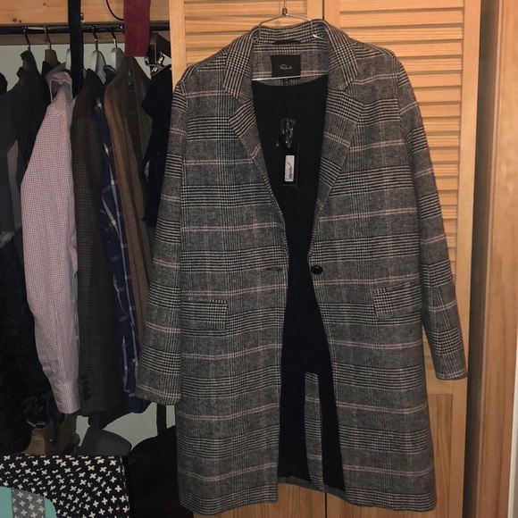 rails anders plaid coat